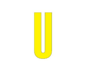 ���j�b�g �H�ʕ\���V�[�g�@�A���t�@�x�b�g�@U�@300×150�@�� 1�� 835-111Y