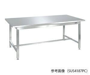 サカエ ステンレス作業台 (ステンレスカブセ天板) W1800×D750×H740mm 1台 SUS4-187PC