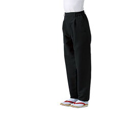 サカノ繊維 男女兼用和風パンツ ブラック LL 1枚 SLB951-1