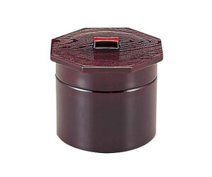 3寸武蔵野椀 溜内朱2段 1個 RHV24