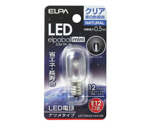 ELPA LED�i�c���`E12 �����F���� 1�� LDT1CN-G-E12-G105