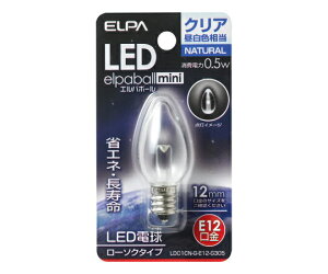ELPA LED電球ローソク形E12 1個 LDC1CN-G-E12-G305
