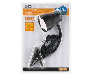 ELPA �N���b�v���C�g���� �u���b�N 1�� SPOT-LCR40(BK)