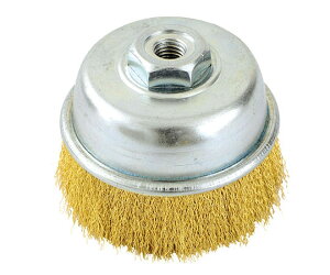 イチネンMTM ブレにくいカップブラシ 真鍮線 φ75mm×M10 線径0.15mm 1個 29155