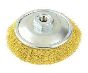 イチネンMTM ブレにくいベベルブラシ 真鍮線 φ85mm×M10 線径0.15mm 1個 29164