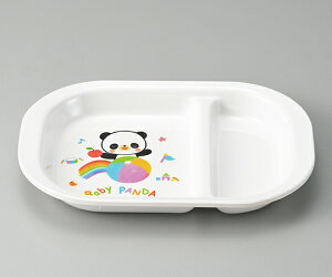 エンテック 角ランチ皿 赤ちゃんパンダ 1枚 PA-10