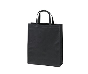 不織布バッグ 角底A4縦 厚タイプ 黒 1箱(100枚入) LC0190AB00