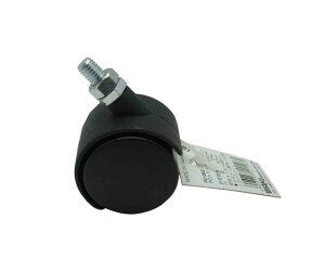 和気産業 PCカラーキャスター ネジ込式 黒 40mm 1個 PC-002