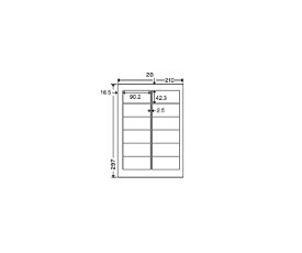 東洋印刷 ワープロラベル　ナナ　A4　500枚 1箱(100枚×5包入) NEA210