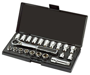 SATA 21pcs�@3/8�ђʃ��`�F�b�g�\�P�b�g�Z�b�g 1�Z�b�g RS-09134