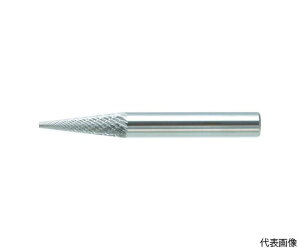 トラスコ中山 超硬バー テーパー型 Φ6X刃長25X軸6 ダブルカット TB5C062 1本