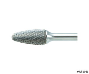 トラスコ中山 超硬バー 砲弾型 Φ12.7X刃長25X軸6 ロング シングル TB3C127SL150 1本