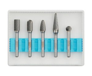 トラスコ中山 超硬バーセットCシリーズ 軸6mm 刃径9.5mm 5本セット TB-C095-5S 1セット(5本入)