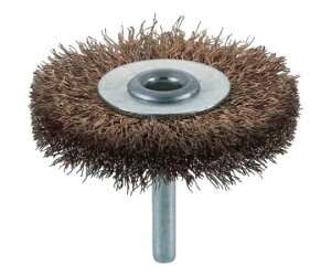 トラスコ中山 軸付ホイールブラシ φ65X軸6 真鍮メッキ鋼線 線径0.25 TB-6231 1個