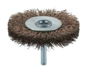 トラスコ中山 軸付ホイールブラシ φ75X軸6 真鍮メッキ鋼線 線径0.25 TB-6241 1個