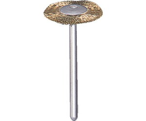 トラスコ中山 平型ブラシ 真鍮 線0.1X外径Φ20X軸Φ3 203H-3 1本