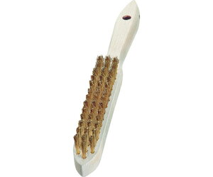 LESSMANN 剣先3行 木柄ハンドブラシ 真鍮線 107331 1本