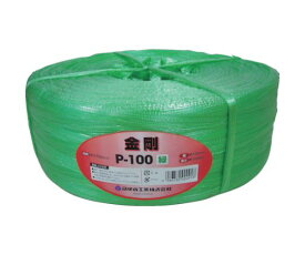 司化成工業 手結束用PP縄（テープ）P-100GN　緑 P-100GN 1巻