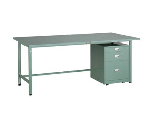 トラスコ中山 SAE型作業台 1800X900XH740 3段キャビネット付 SAE-1809UDC111 1台