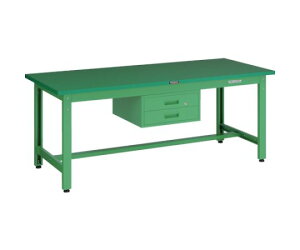 トラスコ中山 GWP型作業台 1800X900XH740 2段引出付 YG色 GWP-1890F2 YG 1台