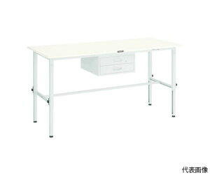トラスコ中山 RAEM型高さ調節作業台 1800X900 2段引出付 GN色 RAEM-1809F2 1台