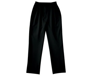 KAZEN レディスツータックパンツ 黒 S APK720-5 S 1枚