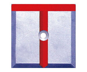 STS 境界用標示板(1穴・貼付用) 10枚入 SH31 1袋(10枚入)