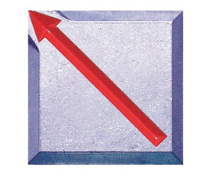 STS 境界用標示板(貼付用) 10枚入 SH4 1袋(10枚入)