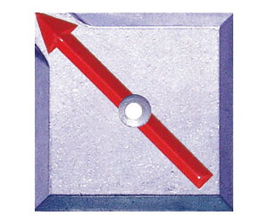 STS 境界用標示板(1穴・貼付用) 10枚入 SH41 1袋(10枚入)