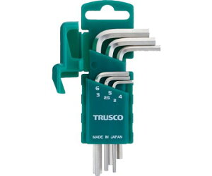 トラスコ中山 六角棒レンチ 両端いじり止め穴付 6本セット HW-TP6S 1セット(6本入)