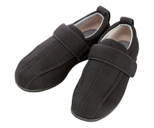 徳武産業 ケアフル 9E 黒 4L 7043 1足