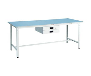 トラスコ中山 BER型軽量作業台 1800X750 薄型2段引出付 W色 BER-1875UDK2W 1台