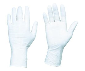 トラスコ中山 使い捨てニトリル手袋TGエアー　0.06　粉無白L　100枚 TGNN06WL 1箱(100枚入)