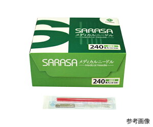 ファロス SARASAメディカルニードル 2寸-8番 10箱 24S3060 1ケース(240本×10箱入)