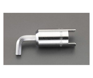 エスコ 46N・m/ 6mm 六角棒ヘッド(ショート) EA723JD-16 1個