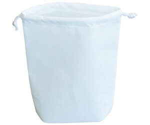 トラスコ中山 不織布巾着袋 A4サイズ マチあり ホワイト 10枚入 HSA4-10-W 1袋(10枚入)