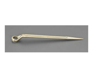 エスコ 片口メガネレンチ(シノ付・ノンスパーキング) 19mm EA643BG-19 1個