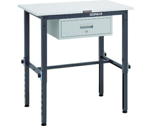 トラスコ中山 RAEM型高さ調整作業台 900X600 1段引出付 DG色 RAEM-0960F1 DG 1台