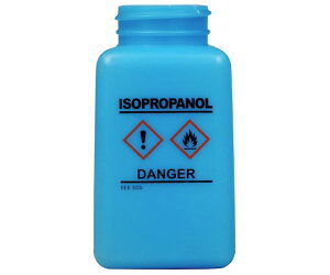 DESCO 静電気拡散性 ボトルのみ 青 GHS表示 HDPE 「ISOPROPANOL」と印刷 35736 1個