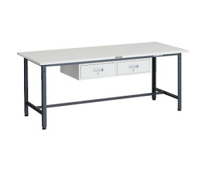 トラスコ中山 SAE型作業台 1800X750XH740 2列引出し付 DG色 SAE-1800FL2 DG 1台
