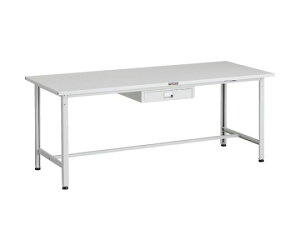 トラスコ中山 SAE型軽量作業台 1800X750 薄型1段引出し付 W色 SAE-1800UDC1 W 1台