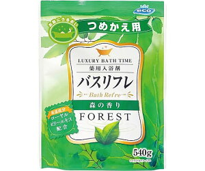 ライオンケミカル バスリフレ薬用入浴剤つめかえ用森の香り540g 227736 1個
