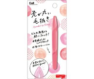 貝印 先が丸い毛抜き　ピンク 000KQ3210 1個