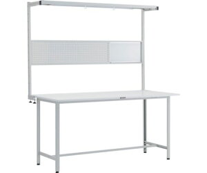 トラスコ中山 HAE型立作業台 W1800×D900mm ツールハンガーフルセット付 W色 HAE-1809THFS W 1台