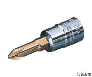 KTC �h���C�o�[�r�b�g�\�P�b�g 6.3sq.�N���X�r�b�g�\�P�b�g �n��No.2 �����p6.35mm �S��47.5mm NBT2P-2 1��
