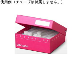 biocision TruCool Hinged Cryo Boxes ピンク 81穴 1ml/2ml　5個入 BCS-206PK 1パック(5個入)