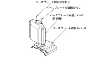 アロン化成 （AT-E-200用）ベースプレート樹脂カバーB（調節側） 591-843 1個