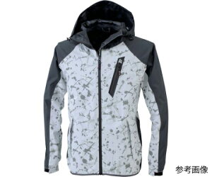 ジーベック レインウェア上下セット 迷彩シルバー SS 32001-222-SS 1着