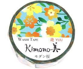 カミイソ産商 kimono美 モダン桜 15mm×7m巻 GR-2031 1個