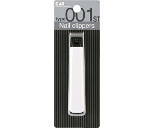 貝印 Nail Clippers 爪切り(つめきり) type001M ST(白) #000KE0116 1個